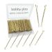 150PCS 2.2Inch Blonde Bobby Pins, Super Grip Gold Hair Clips with Box, YINGFENG Reusable Non Slip Hair Pins, Suitable for All Hair Types