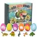 Volumoon 6 pieces dinosaur bombs children with surprise toys inside of course bath balls swimming bombs gift set bubble bath birthday Christmas gift for young girls
