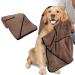 KinHwa super absorbent pet towel microfiber dog bath towel for dogs and cats 76CM x 127CM dark brown 76*127cm dark brown