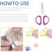 Professional Pet Nail Clippers for Cats and Small Dogs - Purple - Buy Online on GoSupps.com