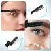 Folding Eyelash Comb & Eyebrow Brush - Double Head Metal Teeth Tool for Perfect Lash & Brow Definition | Professional Makeup Applicator (Black - Buy Online on GoSupps.com