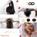 Golden Donut Hair Bun Maker Set - 7pcs Stunner Cat Hair Ring Style Doughnut Shaper for Perfect Buns - Buy Online on GoSupps.com