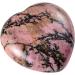 Buy Morella Gemstone Heart Lucky Charm - Rhodonite Heart Stone 3cm in Velvet Bag - International Shipping - Buy Online on GoSupps.com