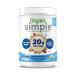 Orgain Simple Organic Vegan Protein Powder, Vanilla - 20g of Plant Based Protein, Made with Fewer Ingredients and Without Dairy, Gluten and Stevia, Kosher, Non-GMO, 1.25 Lb (Packaging May Vary)