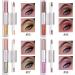 8 Colors Liquid Glitter Eyeshadow Metallic Shimmer Glitter Eyeshadow Makeup for Eyes | Double Head Design Quick Dry Waterproof Makeup Kit 8 Colors Aezon 02 - Buy Online on GoSupps.com