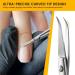 BEZOX Precision Curved Tip Cuticle Scissors - Professional Russian Style Nail Trimmer for Dead Skin & Hangnails - Sharp Blade for Right & Left-Handed Use - Buy Online on GoSupps.com