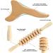 2 Pcs Wooden Gua Sha Tools for Lymphatic Drainage and Anti-Cellulite Massage - Machomby Wood Therapy - Buy Online on GoSupps.com