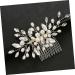 Didiseaon Bridal Headwear Hair Side Combs Elegant Bridal Headpiece Hair Wedding Decor Hairpin Decor Hair Comb Hair Clips Bridal Pearl Hair Pin Grace Crystal Miss White Hair Piece - Buy Online on GoSupps.com