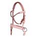RL24 - bridle bridle bite without wood horses Funny Horses from HKM |Real leather bridle in pink |Bridle for wooden horse with reins |Horse toys for children |Wood horse accessories for Shetty Shetty Rosa