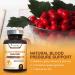 Premium Blood Pressure Support Supplement with Hawthorn, Hibiscus, and Garlic - 120 Capsules - Heart Health Vitamins for Men and Women - Natural Extra Strength Formula - Buy Online on GoSupps.com