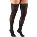 Truform Sheer Compression Stockings for Women - 30-40 mmHg Thigh High Length 30 Denier Black X-Large - Best for Daily Wear & Travel - Buy Online on GoSupps.com