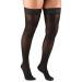 Truform Sheer Compression Stockings 30-40 mmHg Women's Thigh High Length 30 Denier Black X-Large Black X-Large (1 Pair)