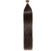 22" Pre Bonded Human Hair Extensions I Tip 100 Strands #2 Dark Brown (50g) - Buy Online on GoSupps.com