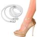 Buy 2 Pairs of Transparent High Heel Shoe Straps - Anti Loose Invisible Ankle Straps for Perfect Fit - Style 2 (Longer) | International Shipping Available - Buy Online on GoSupps.com