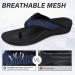 V.Step Orthopedic Flip Flops with Arch Support | Adjustable Mesh Orthotic Sandals for Plantar Fasciitis | Navy Blue - M8/W9.5 - Buy Online on GoSupps.com