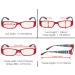 Eyekepper 4 Pack Blue Light Filter Readers - Stylish Computer Glasses +2.00 with Pattern Arms & Crystals Blue Light Blocking - Buy Online on GoSupps.com