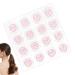 Autocollants Gen rico de protection solaire | Patch capteur SPF changement de couleur - Rappel de protection solaire imperm able : pour randonn e jardin travail plage pique-nique sport Rose (little rose)