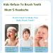 360 U-Shaped Toddler Toothbrush 2-8 Years w/ Wide Side Foam - 2 Penguin Brushes + 2 Heads - Buy Online on GoSupps.com