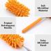 Microfiber Duster Kit - Hand Washable with 2 Replaceable Heads | Extendable Pole | Detachable for Home, Office, Car, Window, Furniture | Bright Orange - Buy Online on GoSupps.com