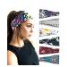 Dreshow 6 pieces women boho headband headband hair band printed front ligaments knot twisted elastic head wrap cute hair accessories for girls set 9