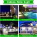 Solar Light Outdoor Solar Lamp with Motion Solar LED Light Waterproof Sunlight Powered for Garden Decoration (Size : 2 Piece 102 LEDs) (1 Piece 100 LEDs) - Buy Online on GoSupps.com