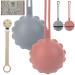 Happydoo |2 pacifier box + pacifier chain |Packing 3 pieces + in the gift cardboard |2 pacifier box for on the goBPA Free |Pacifier storage |Schnuller box easy to clean pink gray