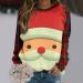 Women's Christmas Snowman & Penguin Print Sweatshirt - Beige | Cozy O-Neck Winter Top - Buy Online on GoSupps.com