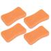 Feet Pumice Stone Set - 4 Pieces Foot Care Callus Remover & Hard Skin Scrubber (Orange) - Perfect for Pedicure & Smooth Feet - Buy Online on GoSupps.com