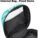Stylish Turquoise Menstruation Pad Bag with Zipper | Women's Napkin & Tampon Holder | Floral Design For Girls - Buy Online on GoSupps.com