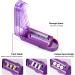 Purple Pill Splitter - Adjustable Stainless Steel Cutter for Small & Large Pills - Buy Online on GoSupps.com