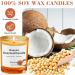 Buy Soy Wax Candles - Strongly Scented Coconut Jar Candles for Home | Ideal Gifts for Women & Men - Aromatherapy Benefits - Buy Online on GoSupps.com