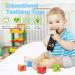 Silicone Remote Teething Toy with Pacifier Clip for Babies 3-12 Months - Sensory Chew Toy for Infant Toddlers - Black - Buy Online on GoSupps.com