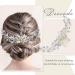 Wedding Hair Clip Bridal Hair Vines Handmade Pearl Hair Accessories for Women and Girls Bridesmaid Headband Flower Crystal Rhinestones Headpiece - Buy Online on GoSupps.com