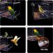 Bird Cage Feeders No Mess Bird Feeder Acrylic Automatic Seed Food Container with Hook for Parrot Budgie Cockatiels - Buy Online on GoSupps.com