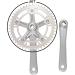 WEERAS Urban Folding Bicycle Crank Set - 46T 130BCD 170mm Single Speed Crankset (Silver) - Buy Online on GoSupps.com