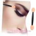 DOITOOL Disposable 100pcs Double Ended Eyeshadow Brush Sponge Dual-side Smudger Eyeshadow Stick Cosmetic Pointy Makeup Sponge 6.5x1.3cm Black - Buy Online on GoSupps.com