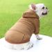 Waterproof dog coat winter warm jacket dog puppy sweater boy for little with bag - warm dog medium hoodie autumn clothing winter fleece pet clothing dog winter coat small dogs s brown