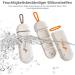 Tablet Pill Box for Vitamins & Medications - Small Portable Tight-Seal Design | White Gray - Buy Online on GoSupps.com