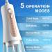 Water Dental Flosser - Cordless Oral Irrigator with 5 Modes 350ML Tank IPX7 Waterproof Portable & Rechargeable for Travel - Effective Teeth Cleaning Solutions - Buy Online on GoSupps.com