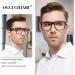 OCCI CHIARI Wide Frame Reading Glasses for Men - Stylish Black Readers (1.0 to 6.0) - 1.75 Magnification - International Shipping Available - Buy Online on GoSupps.com