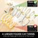 Large Collapsible Cat Tunnel with Toys - Blue | Interactive Cat Tent for Indoor Cats | Cat Exercise Toy and Kitten Play Tunnel - Buy Online on GoSupps.com