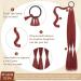 Sofeiyan Long Braid Ponytail Extension with Hair Tie Straight Sleek Wrap Around Hair Extensions Braid Pony Tail Fluffy Natural Soft Synthetic Hairpieces for Women Daily Wear 26 inch-Red 26 Inch (Pack of 1) Red - Buy Online on GoSupps.com