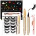 Magic Eyelashes with Eyeliner Kit - 6 Pairs Reusable Mink Lashes | No Glue Dramatic Look - Buy Online on GoSupps.com