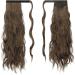FESHFEN Long Wavy Ponytail Extension 60cm | Body Wavy Wrap Around Curly Clip in Hairpiece | Dark Brown & Caramel 4/27# | Pack of 1 - Buy Online on GoSupps.com