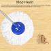 Mop Replacement Head Universal Refill 360 Spinning Microfiber Super Absorbing Water Household Accessories for Hardwood Floors|Wet & Dry Cleaning System(White) - Buy Online on GoSupps.com