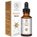 AROMATIKA Vitamin C Serum for Face 1.0 oz - C Vitamin Serum w/Pure & Naturals Vitamin C - Vitamin E - Hyaluronic Acid for All Skin Types - Vitamin C Facial Serum - Glass Bottle