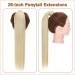 Tess Ponytail Extension 66 cm - Bleaching Blonde (#613c) Smooth Braid Hair Extension - 100g Long Hair Accessory - Buy Online on GoSupps.com