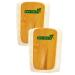 Natural Loofah Scrubber Head Refill (2 Pack) Bamboo Shower Loofah Exfoliating Sponge Loofah Refill