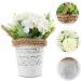 Zerodeko Potted Hydrangea Blue Faux Flowers Ceramic Decor Green Home Decor Spring Decorations for Home Fake Flower Adornment Outdoor Decoration Faux Hydrangea White Props Plastic Artificial White 17x17x19cm - Buy Online on GoSupps.com