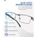 5PCS Reading Glasses for Men & Women - Blue Light Blocking Metal Thin Frame Readers (2.50x - Buy Online on GoSupps.com